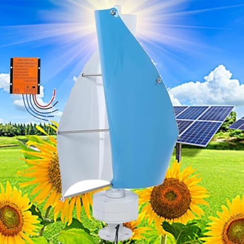 16000W Magnetic Levitation Wind Turbine Generator Kit, Vertical Windmill with MPPT Controller for Home, Street Lighting, and Boat - Eco-Friendly Green 24V Power Solution