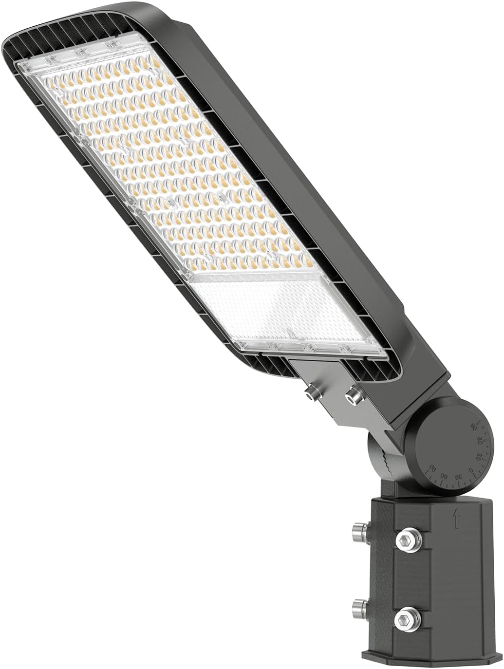 200W Led Parking Lot Light with Dusk to Dawn Photocell 120V Slip Fitter Pole Mount Lights 5000K Outdoor IP65 Waterproof Commercial Street Area Lighting for Parking Lot, Barn, Church