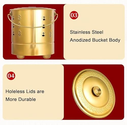 Outdoor Metal Burn Barrel for Leaf, Paper & Wood Trash - Backyard Fire Pit with Lid & Hooks - Large Yard Waste Incinerator for Efficient Burning