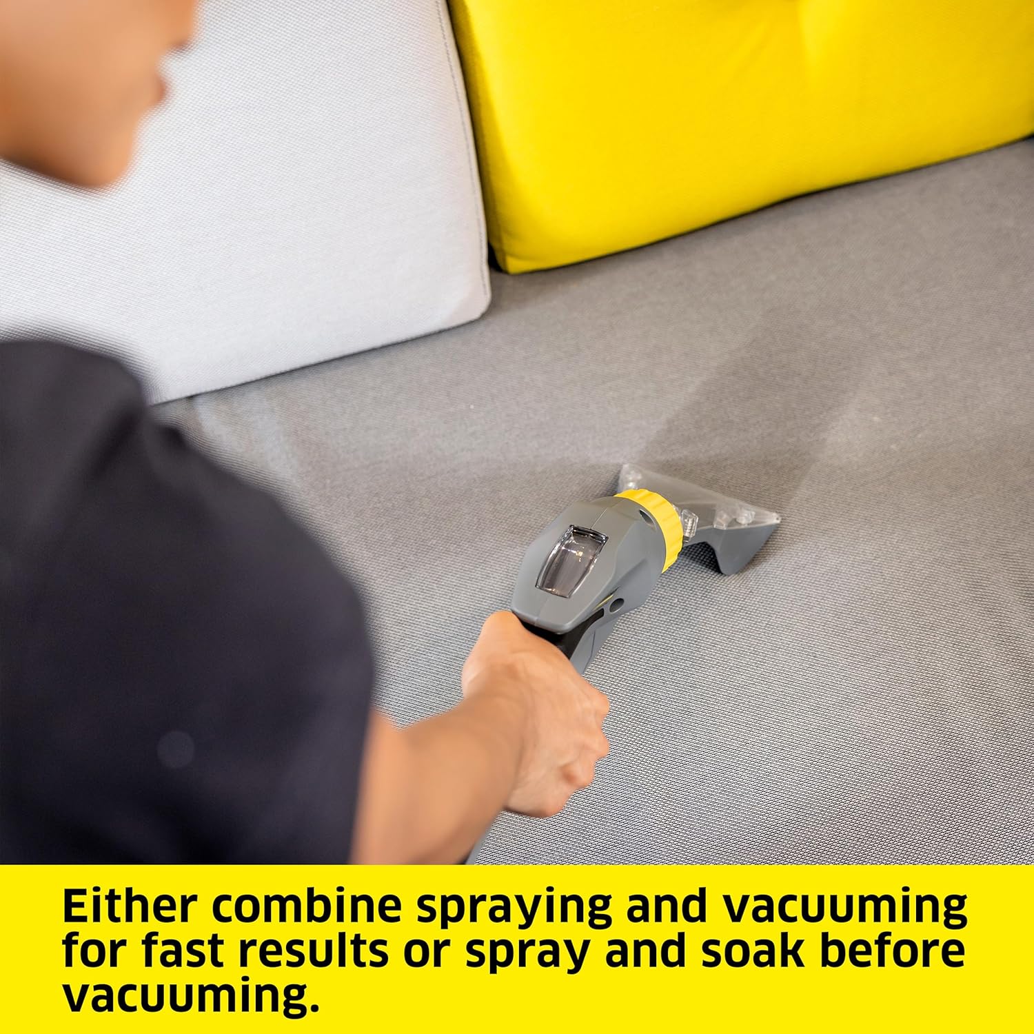 Kärcher Puzzi 10/1 Commercial Carpet Extractor 12.5 PSI - Spot Cleaner, Stain Remover, Area Rugs, Car and Auto Detailing, Carpet and Upholstery Cleaner - Onboard Accessory Storage - 4.9 Gallon