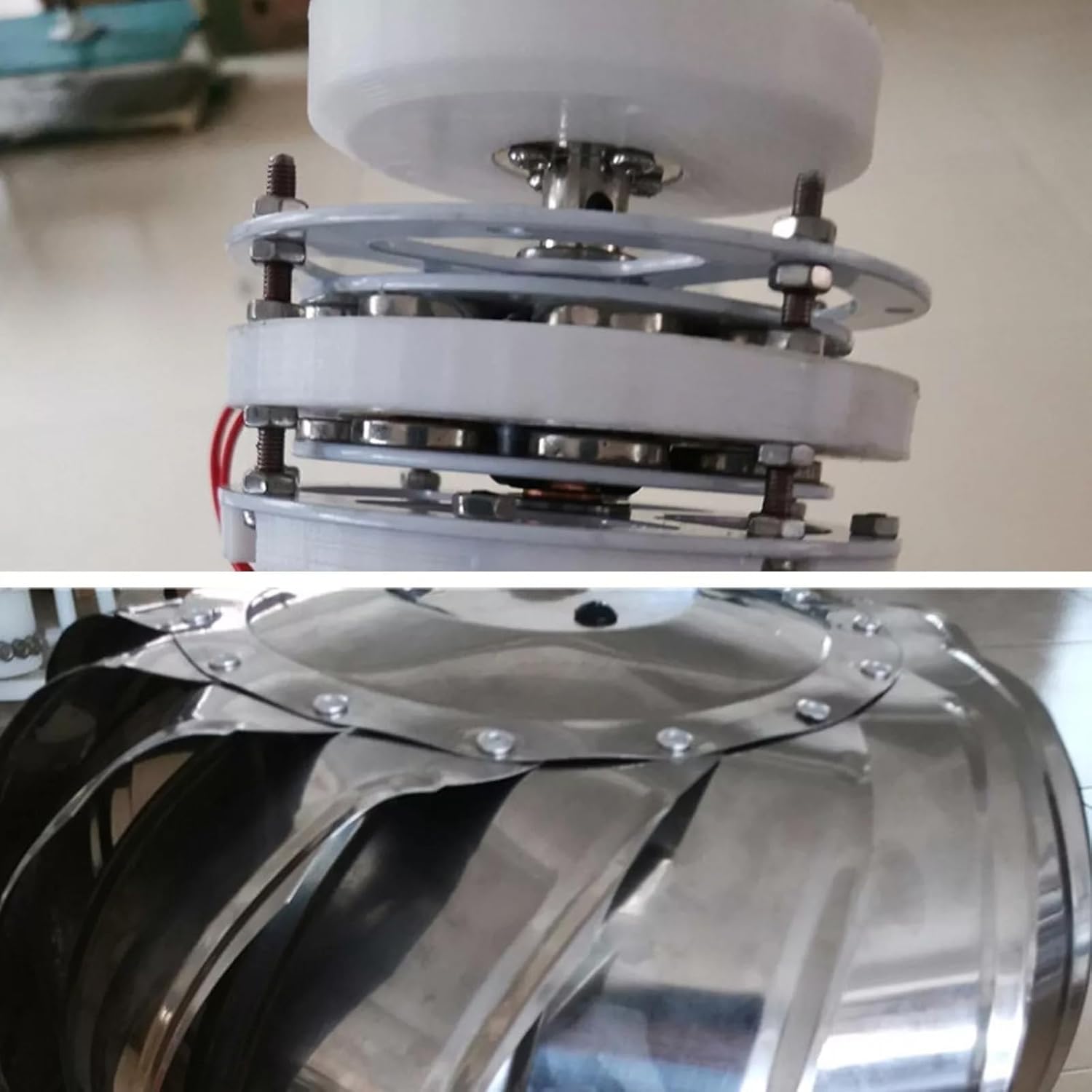 Multi-Blade Wind Ball Generator - Low Start-Up Speed, Durable Stainless Steel Design for Home & Outdoor Use, Efficient Vertical Wind Turbine for Sustainable Energy Solutions