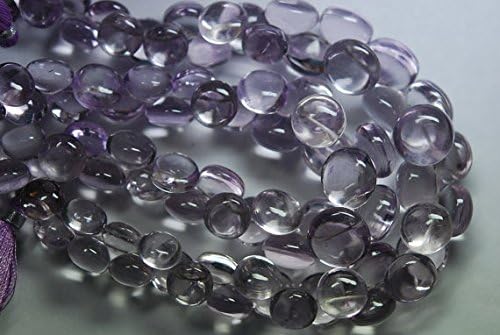 13 inch natural beads strand of 13-10mm smooth onion pink amethyst gemstone briolletes beads for DIY jewelry - necklace, bracelet, earring, ring.