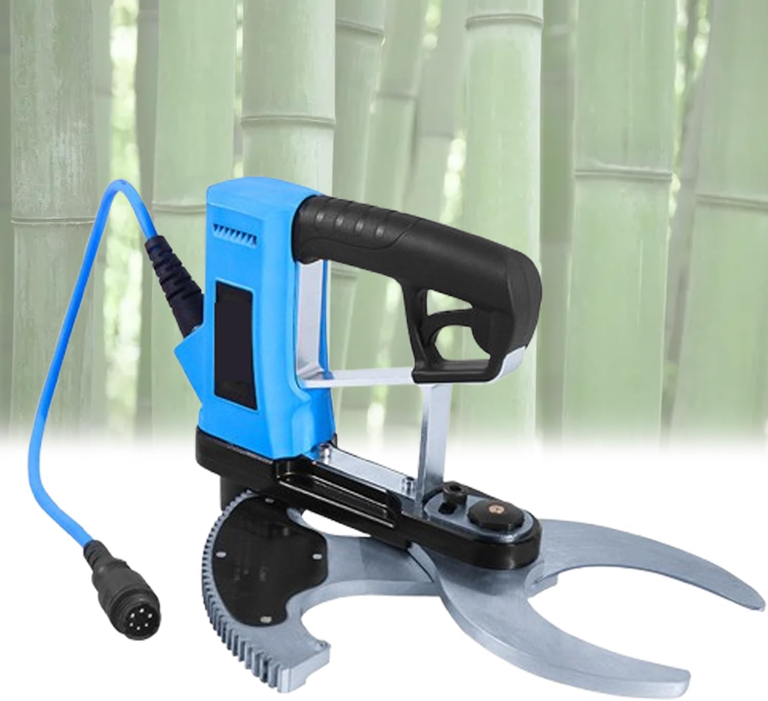 Electric Pole Pruning Shears with Bamboo Saw 800W Power, 80MM Cutting Diameter, Includes Batteries, 6~8 Hours Working Time for Efficient Branch and Bamboo Cutting