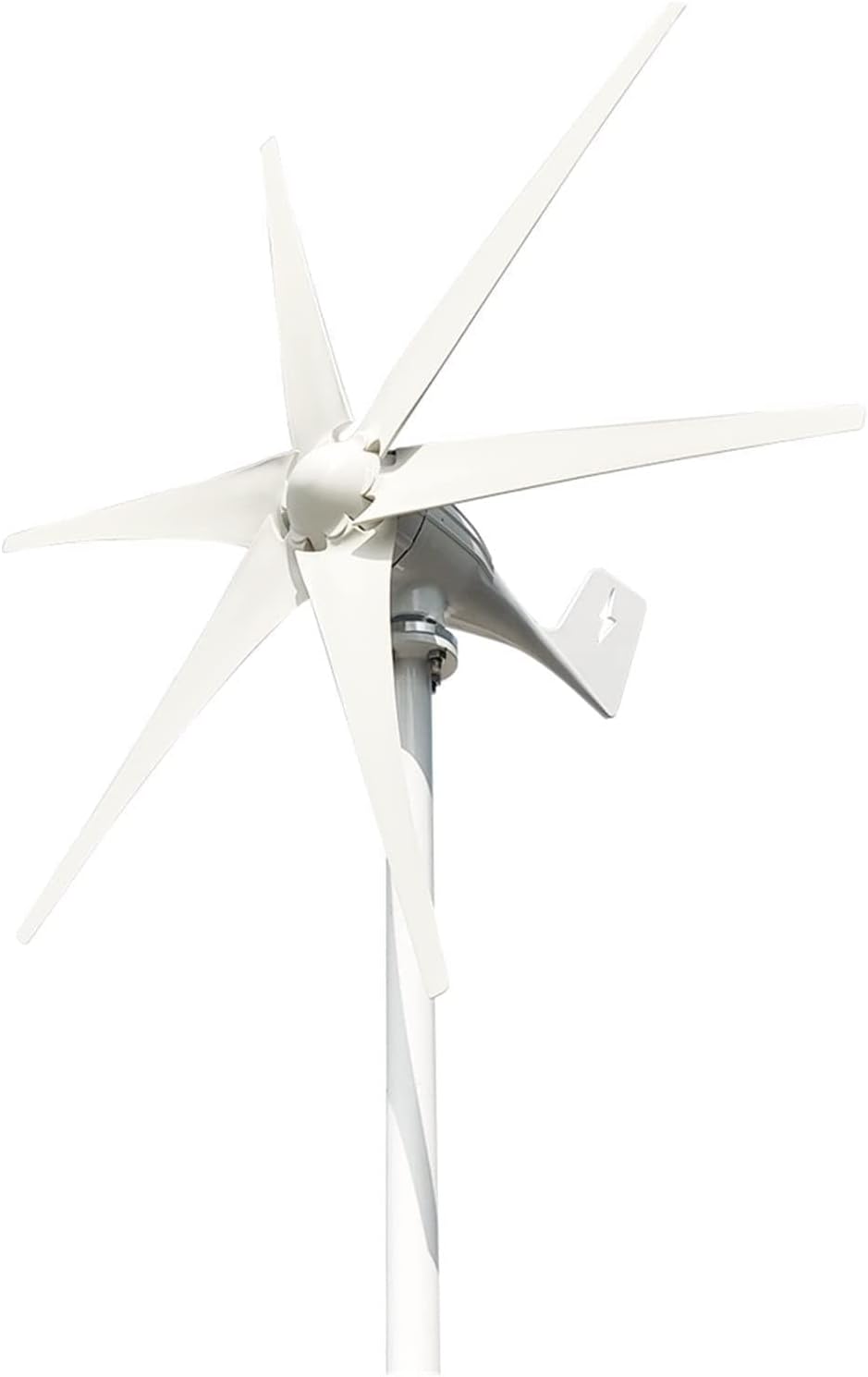 Wind Turbine Generator Kit, Windmill Turbine Generator Power 2000w 12v 24v 48v 6 Blades With Off Grid System Mppt And Hybrid Charge Controller For Home for Hybrid Solar Wind System(With Mppt Controlle