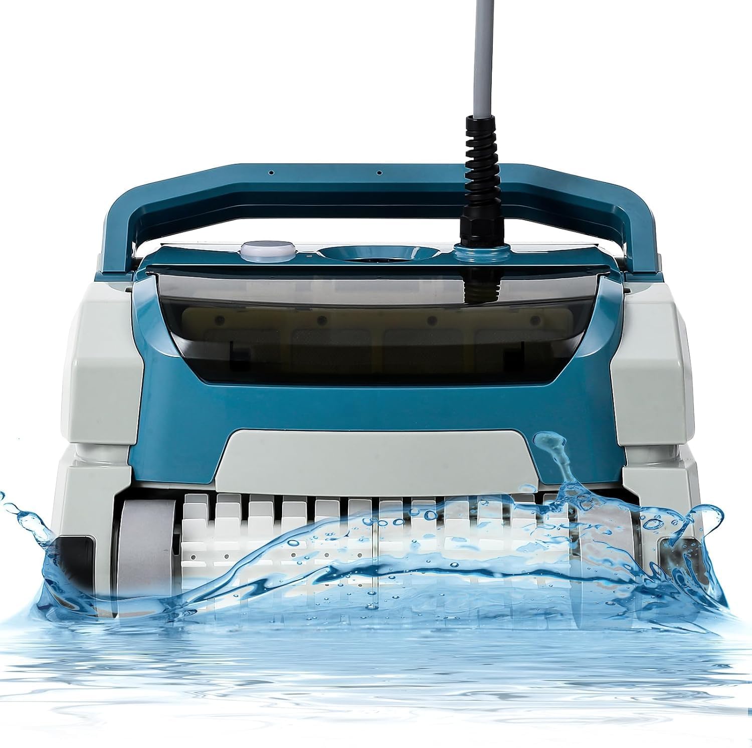 TrailBlaze Cordless Robotic Pool Vacuum Cleaner, 130W, 3.5H Runtime, Automatic Robotic Pool Vacuum w/Double Filters & Smart Navigation, Wall Climbing Scrubber Brush, Ideal for Above/In-Ground Pools