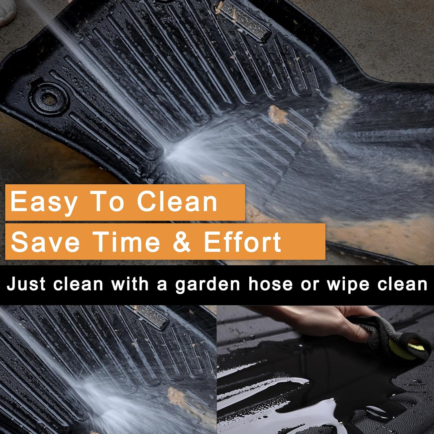 Floor Mats for 2026 Hyundai Palisade (Only Fit Gas), TPE All Weather Protection Car Mats Floor Liners Automotive Accessories,Black