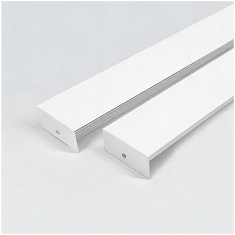 LED Motion Sensor Stair Lights - Wall-Mounted Luminous Railing for Indoor/Outdoor Stairs & Decks, 9.8ft Aluminum Alloy - Dual Black & White Light Options