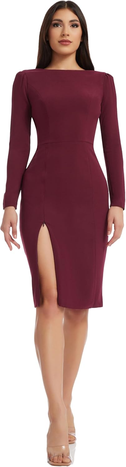 Dress the Population Womens Nadia Bodycon Midi Dress