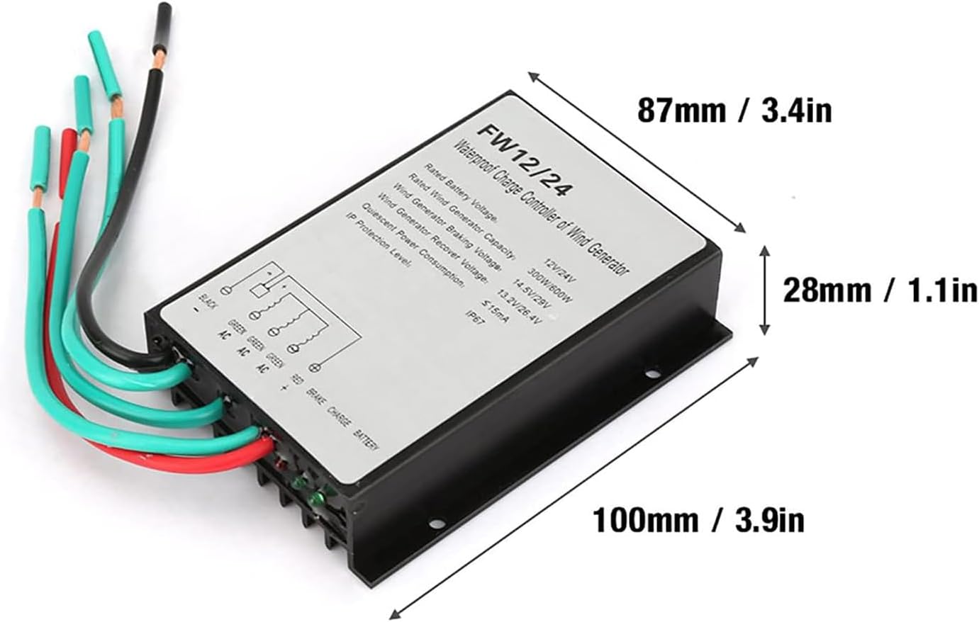 12V,14000W Small Windmill Generator Controller+ MPPT Solar Tracker Wind Solar Hybrid Charge Controller, MPPT 12V 24V 48V Battery 40A 30A for Wind Turbine Solar