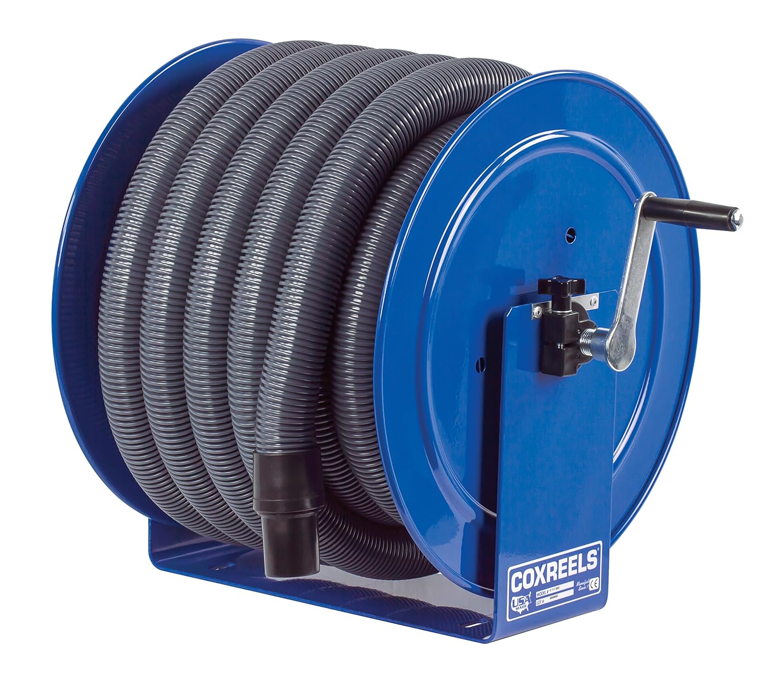 Coxreels V-117H-835 V-117-850 Vacuum Only Direct Crank Rewind Hose Reel, 1-1/2
