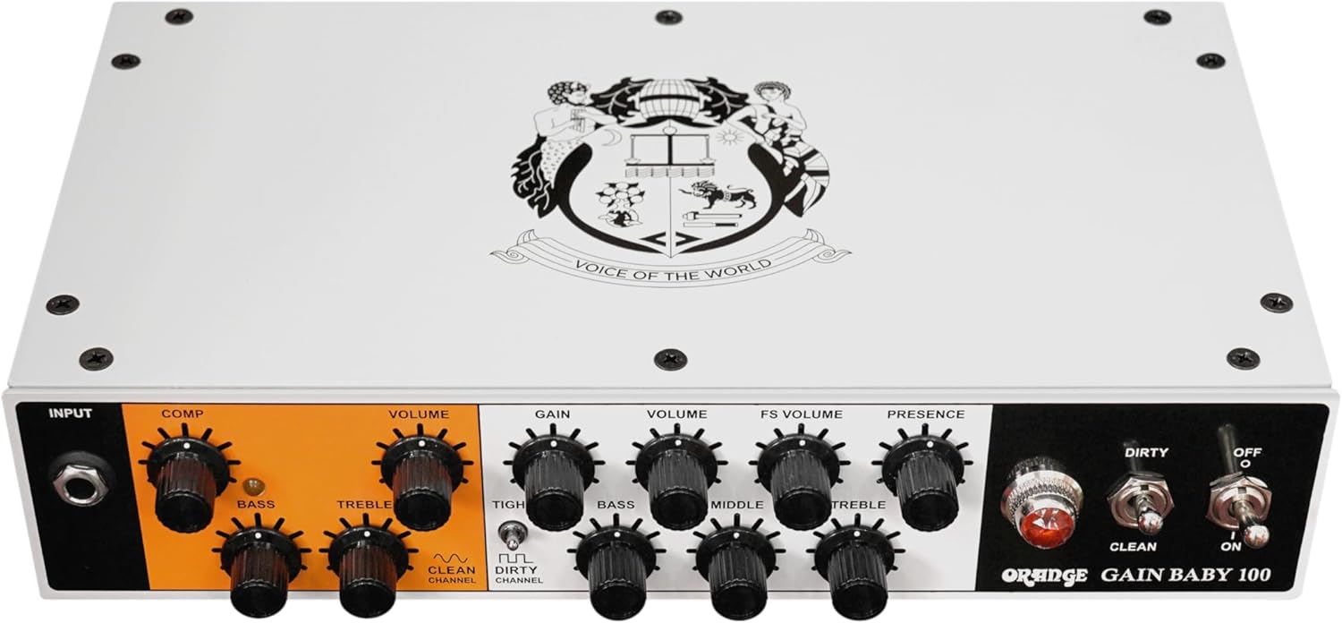 Orange Gain Baby Twin Channel Solid State Guitar Head, 100 Watts