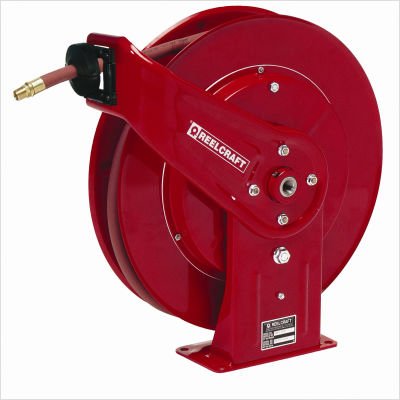 Reelcraft 7670 OLP Heavy Duty Spring Retractable Hose Reel, 3/8