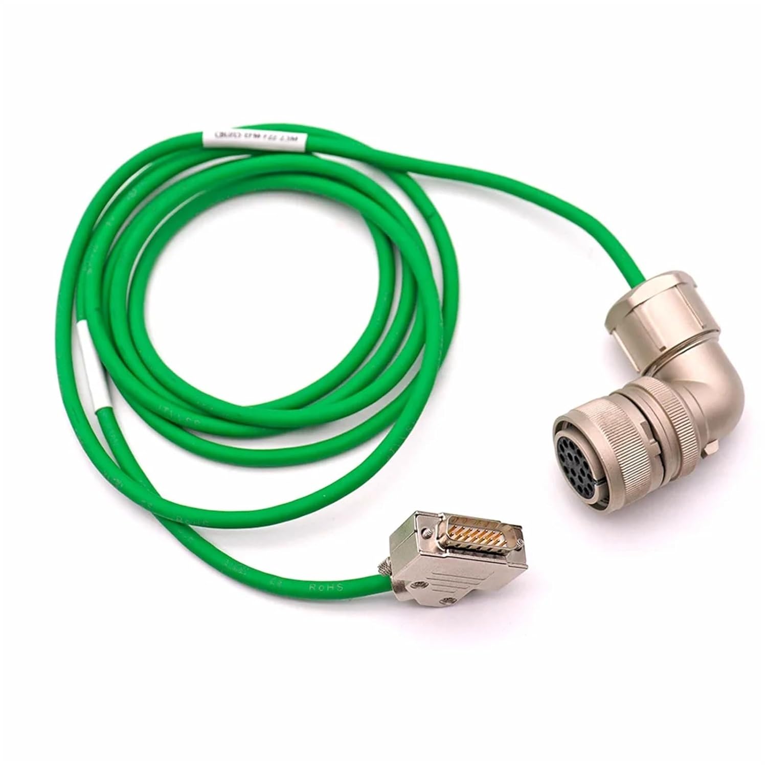 17Pin Encoder Cable Right Angle to D-Sub Servo Signal Wire for CNC Machine/Automation – 1m 2m 3m 5m 10m 15m(15m)