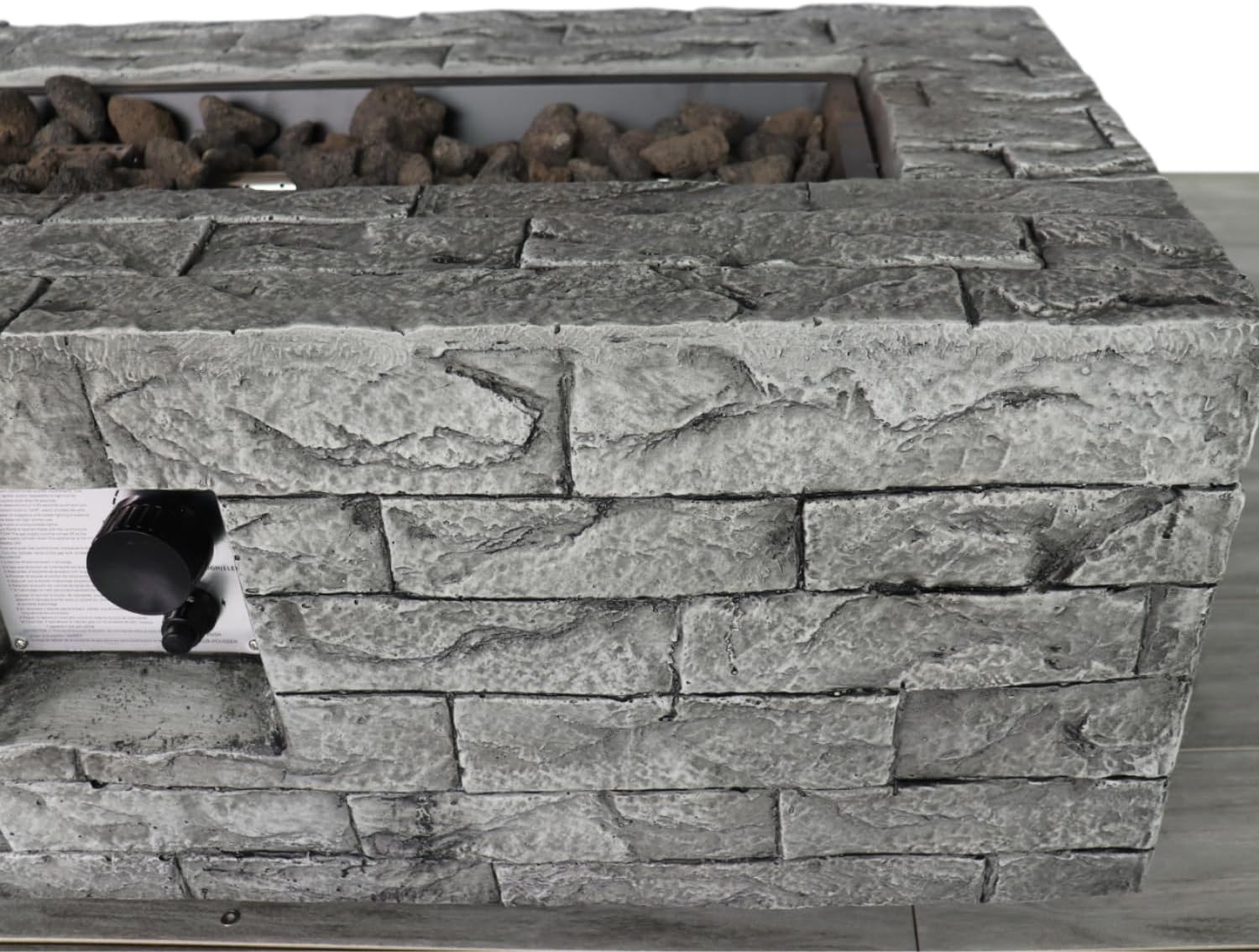 Fiber Reinforced Concrete Propane,Natural Gas Fire Pit Table