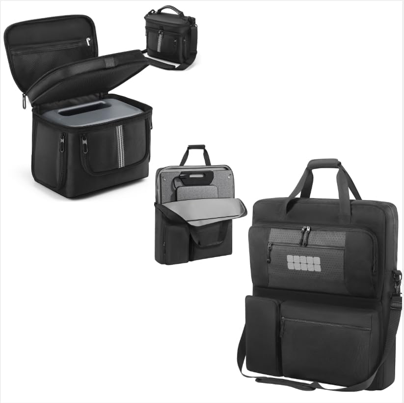 Carrying Case Compatible with BLUETTI 100 W 200W Solar Panel and BLUETTI AC2A Power Station Generator Protective Shoulder Bag Storage Cover