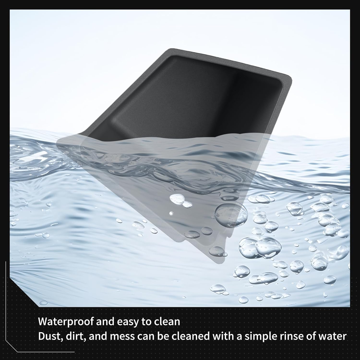 LUCKEASY Rear Trunk Storage Bins & Trunk Corner Up Storage Box for Tesla Model Y Juniper 2025 2026 Trunk Side Storage Box for Model Y Juniper 2025.03-Present Accessories Black TPE