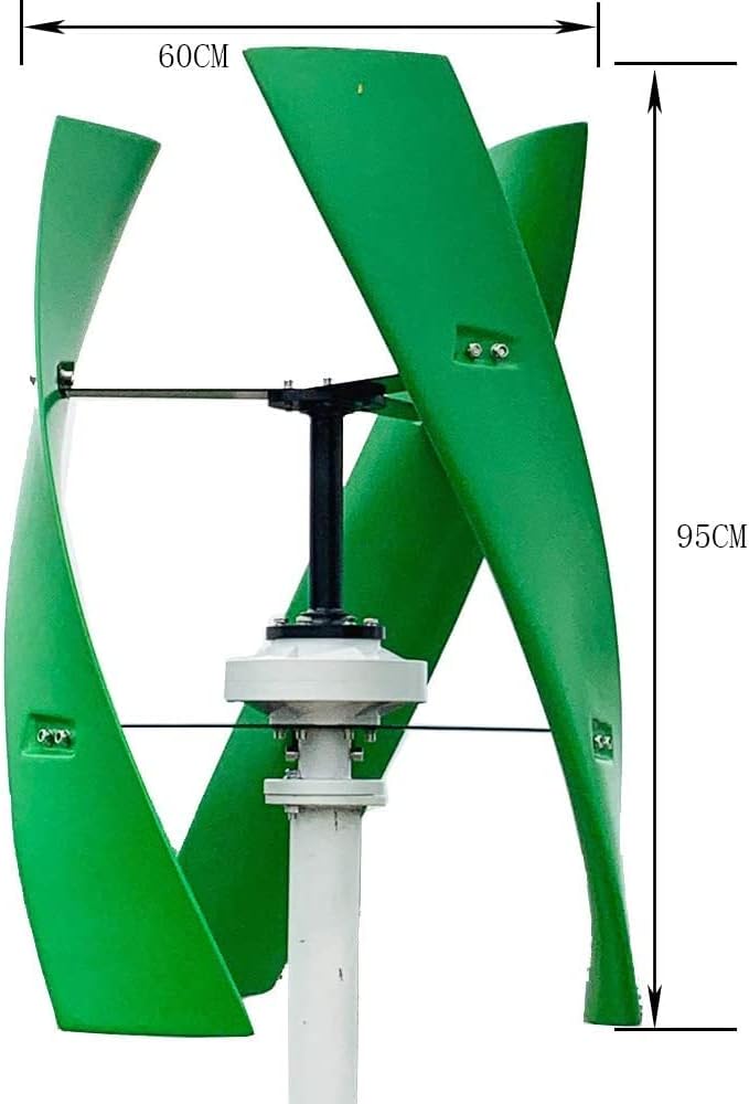 Wind Turbine Vertical 12V-220V Green Wind Turbine Kit 10000W Wind Generator with Controller 3 Fibre Glass Blades