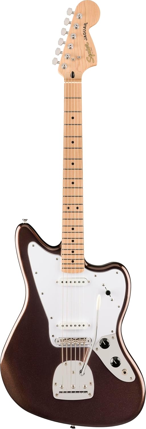 Affinity Series Jaguar, Maple Fingerboard, White Pickguard, Mystic Metallic Brown