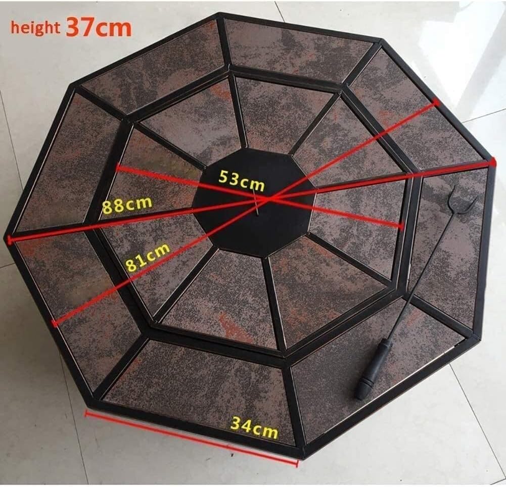 Fire Pits Outdoor Wood Burning Fire Pits Outdoor Fire Wood Burning Patio Coal Grill Firepit for Outside Grill Charcoal Smokeless Grill with Spark Screen Poker with Cover BBQ Cooking for Outside Campin