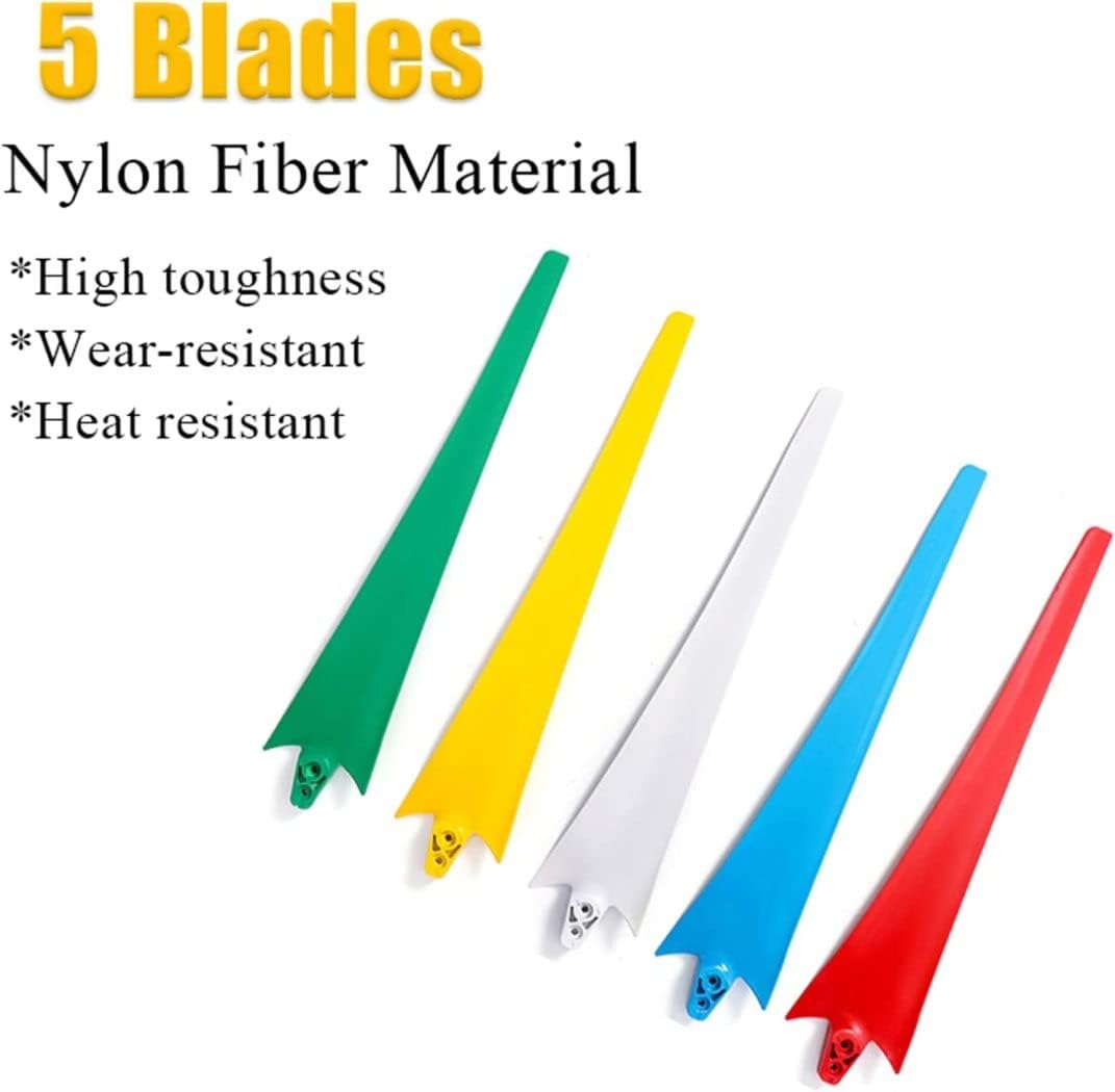 LiuSj JUnSt 8000 W Permanent Wind Turbine Generator, 5 Blades Household Power Generator for Solar Streetlight, Suitable for Home Gardens, Boats, Outdoors