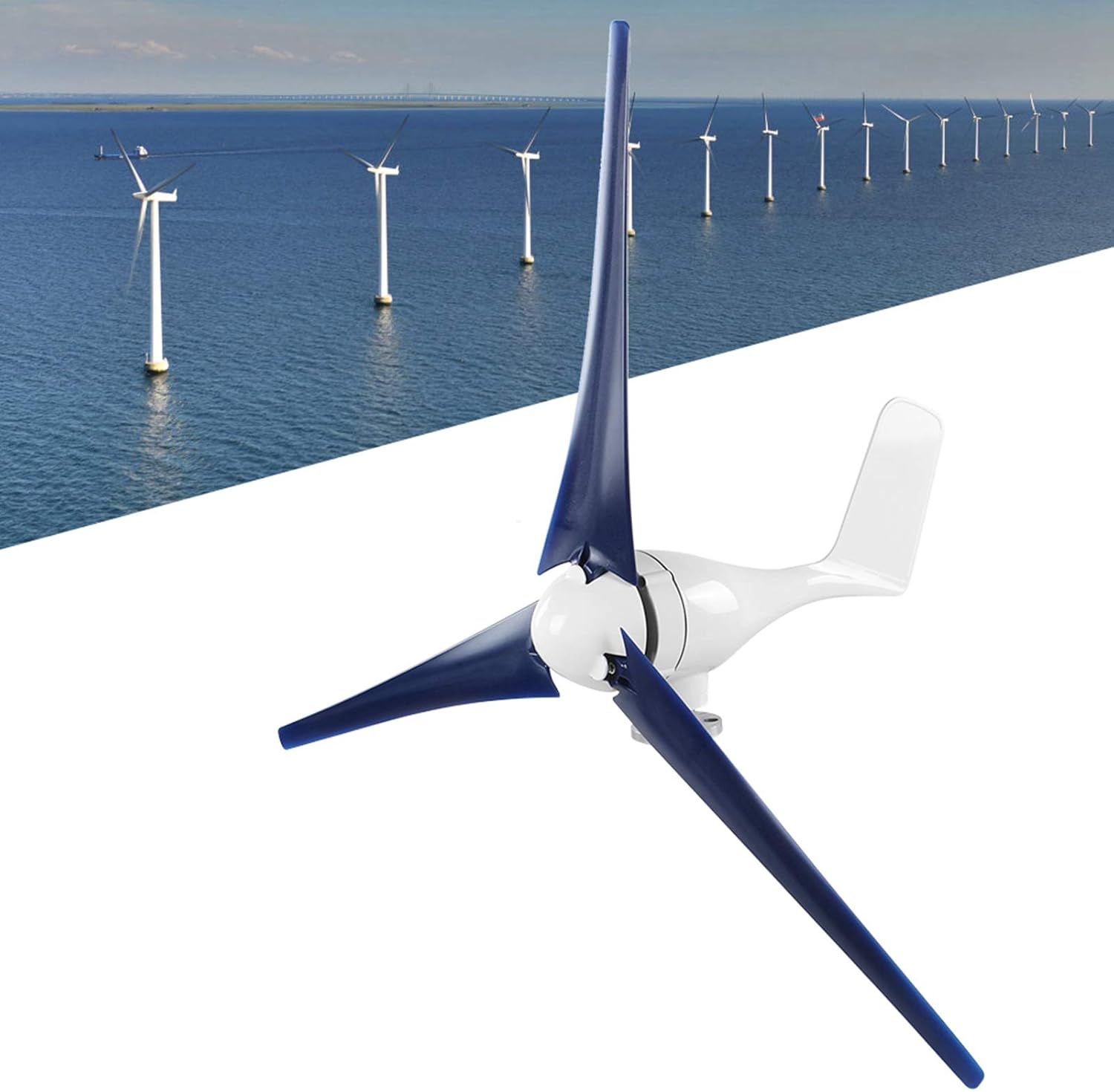 Hyuduo Wind Generator, 800W 5 Blade Small Wind for Marine Home Charging, Garden Street Lights,Dynamo (48V)