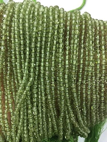 peridot round beads 2.5mm (pack of 5 strands) 14 inches long