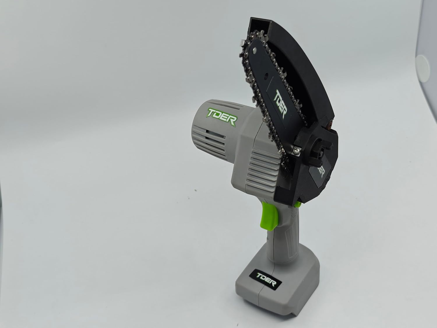 TDER Mini Chainsaw Cordless 6-inch, Handheld Electric Power Chain Saw with 2 Batteries, for Tree Trimming Wood Cutting