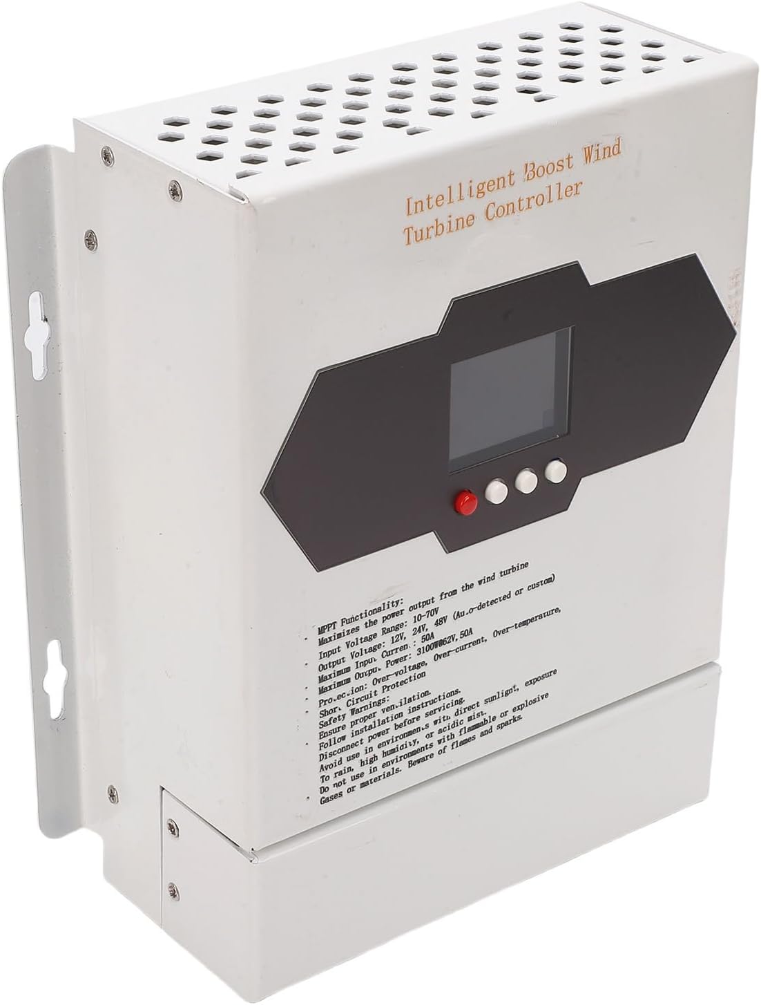 WALFRONT Boost MPPT 1000W Wind Charge Controller 12V/24V/48V Wind Power Digital Regulator with LCD Display Mppt Boost Charging for Home Boat Street Lights