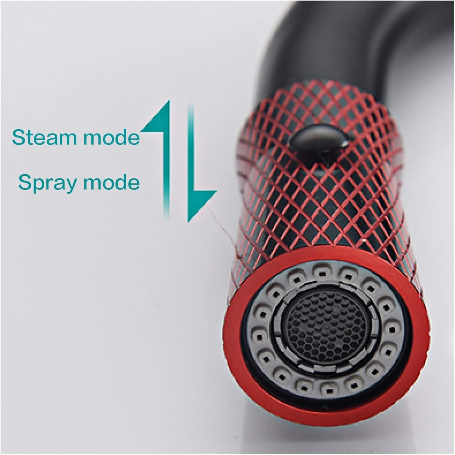 All Copper Casting Kitchen Faucet Dual-Mode Outlet Water Cooling and Heating Dual Control Single Handle Design Sink Faucet(Color:Brushed Grey)