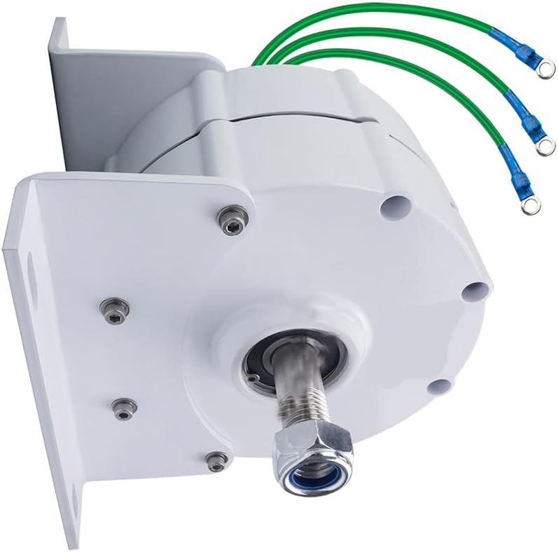 10000W Low Speed 12V-220V Gearless Permanent Magnet Generator AC Alternators Energy Generator Use for Wind Turbine Water Turbine(With Base),220V