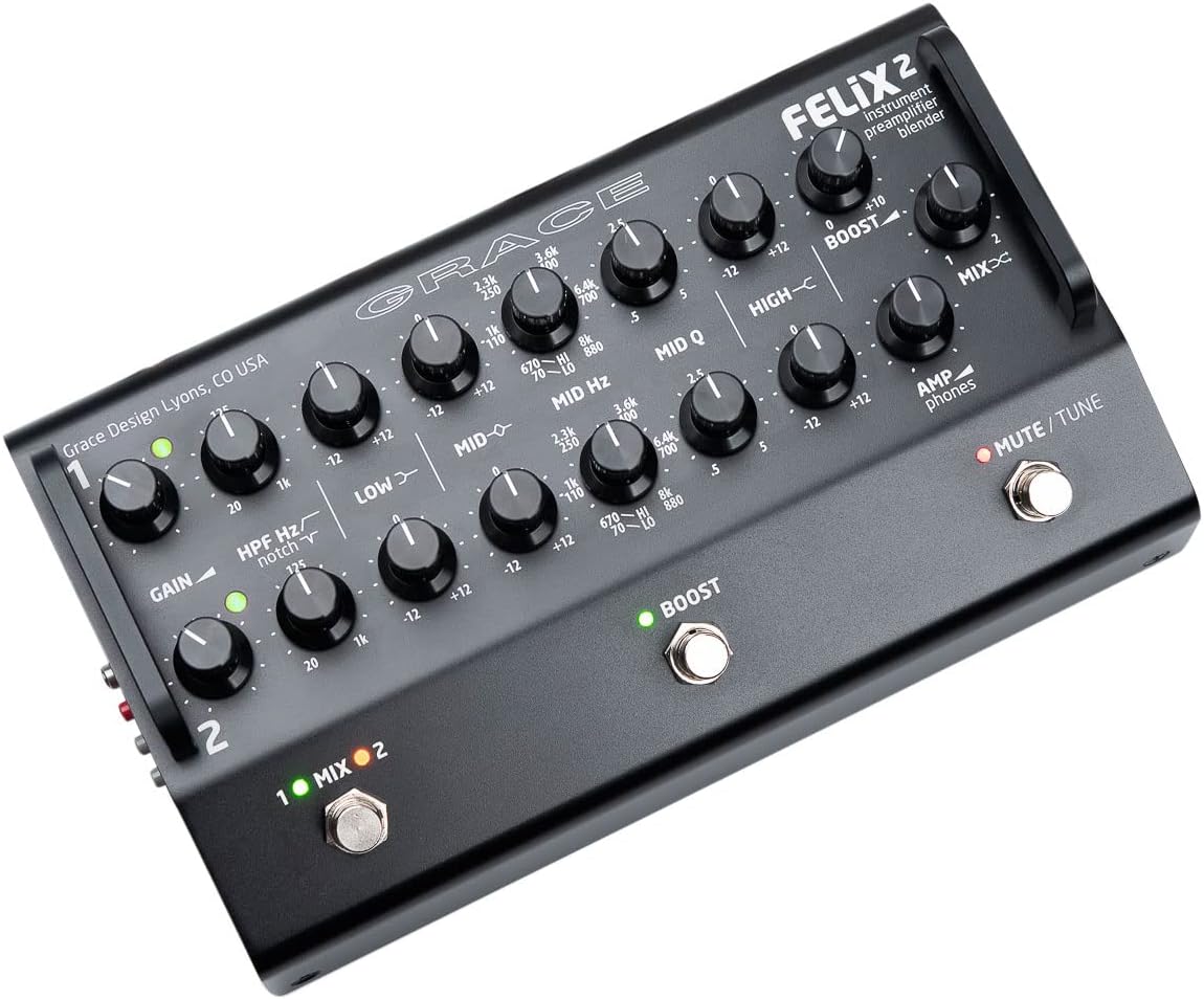 Grace Design Felix 2-Channel Instrument Preamp and Blender (Black)