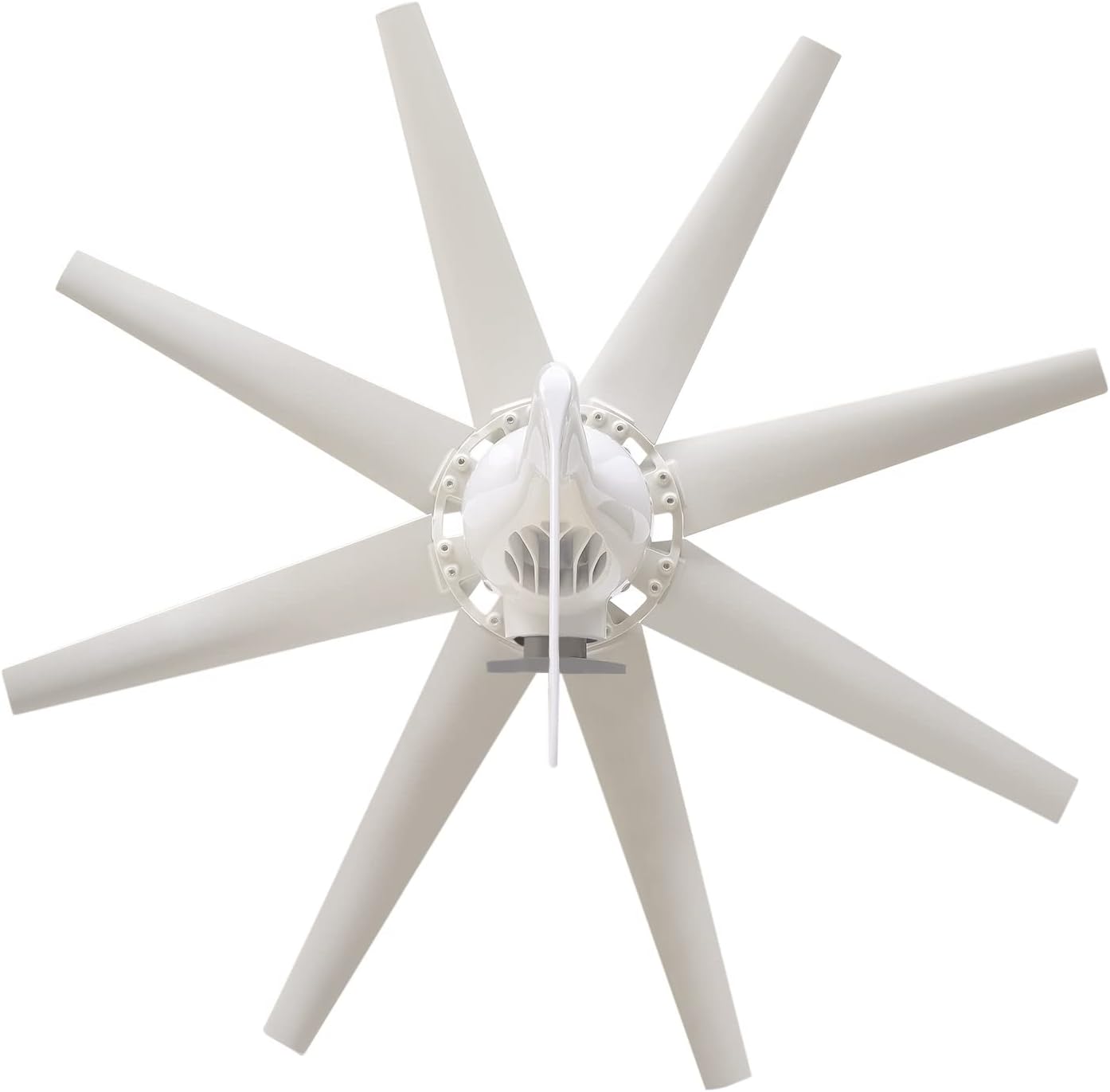 Wind Turbine Generator Kit 12V 600W Wind Power Generator Kit with 8 Blades for Marine RV Home Windmill Generator System Vertical Axis Wind Turbines Motor with MPPT Controller