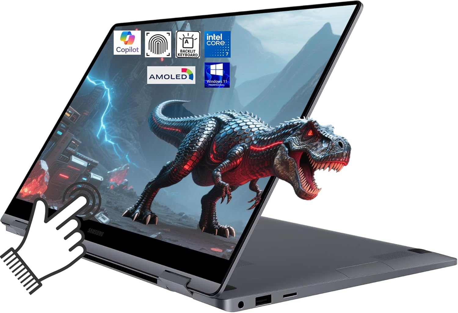 Samsung Laptop Galaxy Book4 2 in 1 AI Laptops, 15.6