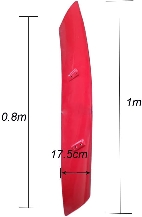 Fiberglass Windmill Blade Vertical Axis Wind Turbine Generator Blades for DIY Wind Power Projects White/Red/Green,Red,3 Pieces