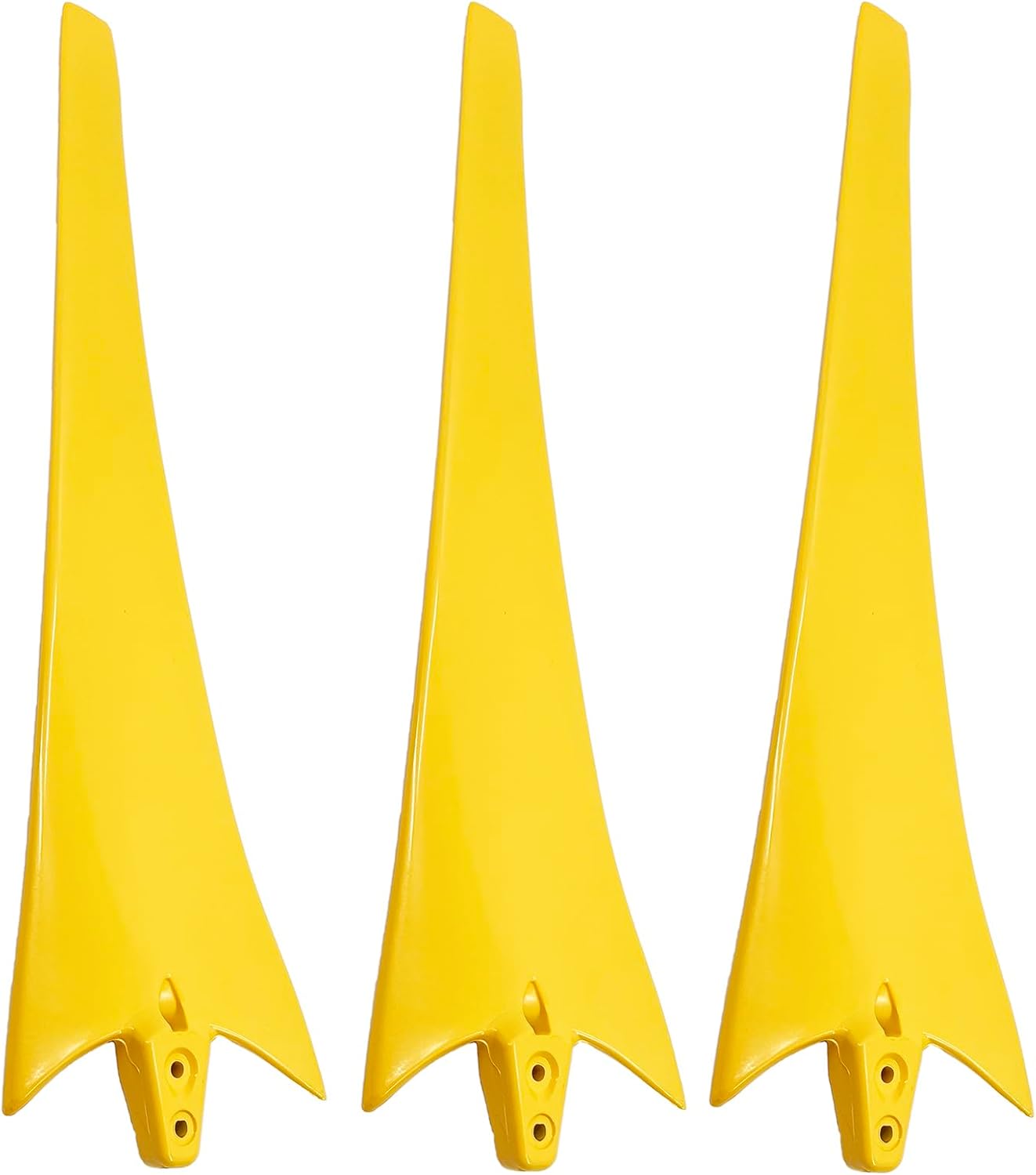 530mm-900mm Yellow 3-Blade Wind Turbine Blades Horizontal Axis Wind Turbine Blades Nylon Fiber Blades Wind Turbine Accessories for DIY Wind Turbines Easy to Install Easy to Use,Yellow,900mm