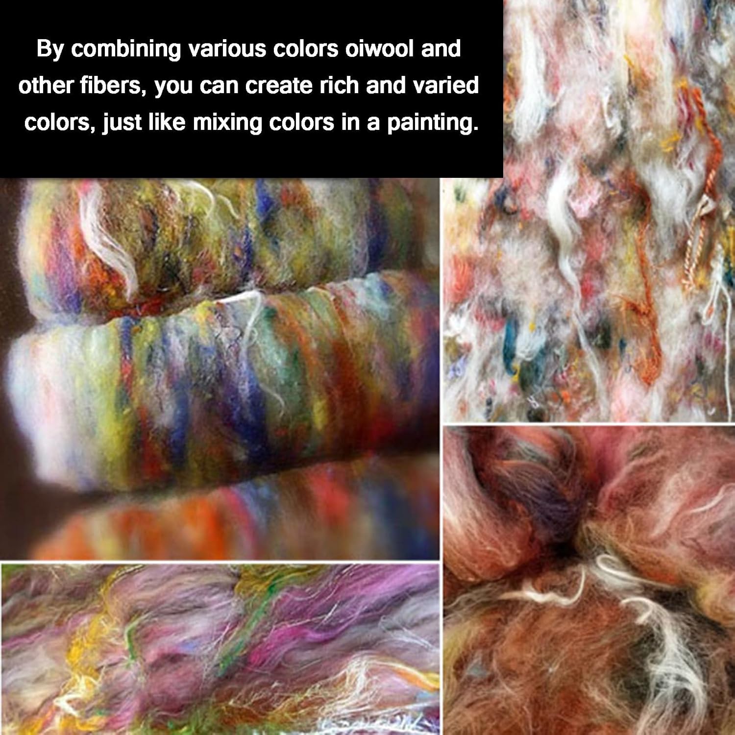 Wool Fiber Drum Carding Machine, Manual Wool Combing Machine, Sheep Fleece Drum Carder, Fast Color Mixing, Combing, Spinning, for DIY Craft Make Felt Animals