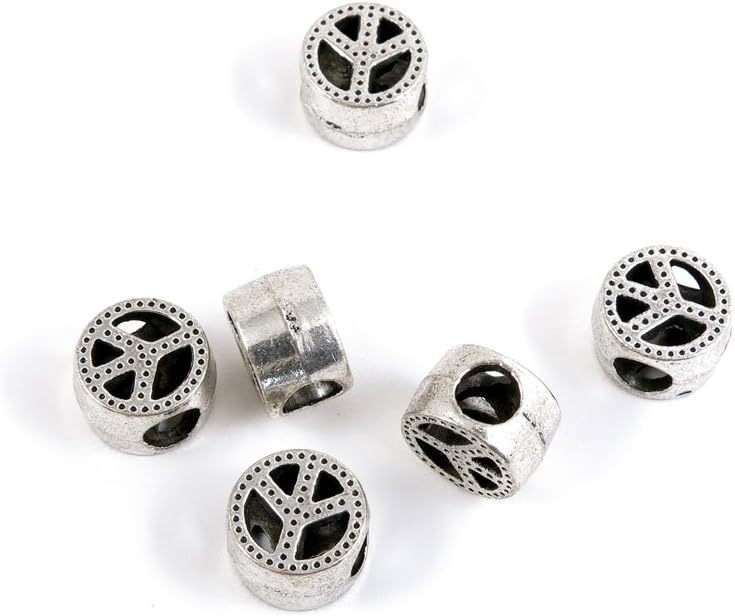Jewelry Making Charms Antique Silver Tone Color Jewellery Charme Findingss Bulk Wholesale Suppliers Arts Crafts A3US4 Anti War Signs Loose Beads