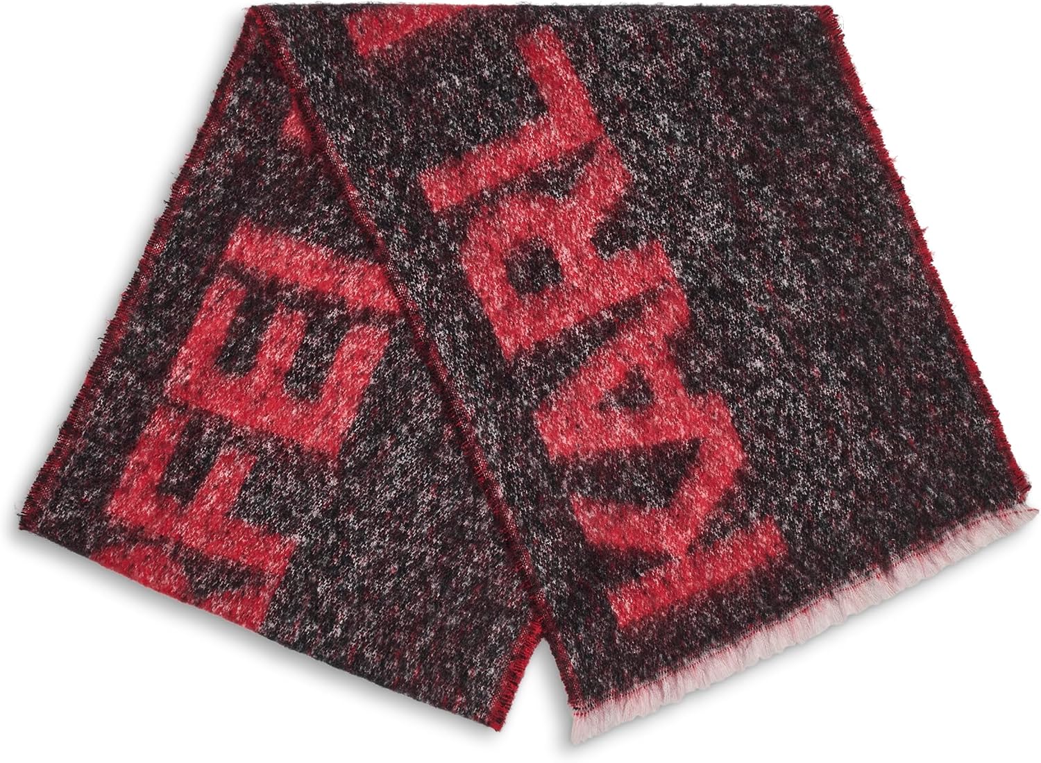 KARL LAGERFELD womens Tweed Logo Blanket Scarf