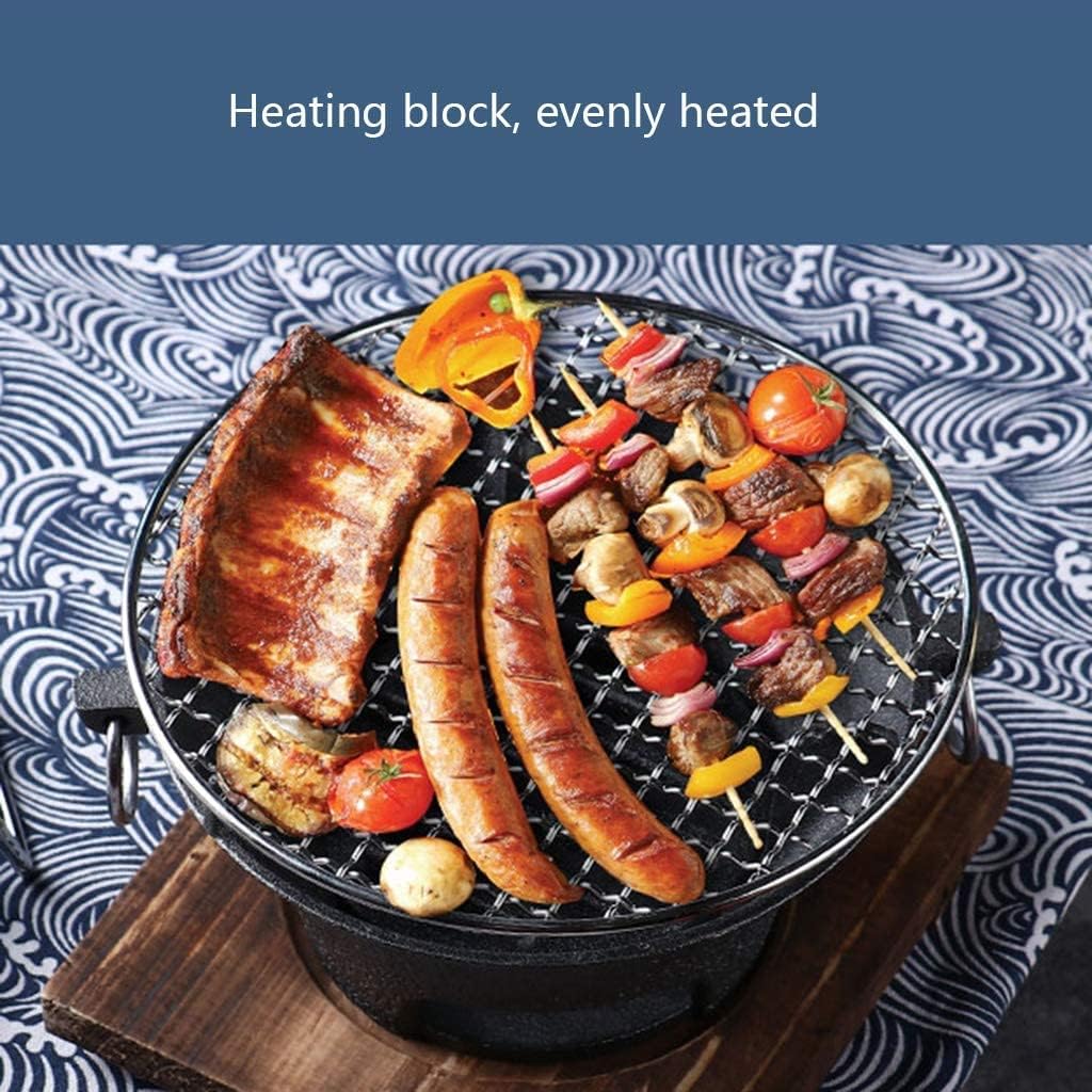 Charcoal Barbecue Stove, Fire Pit Cast Iron Firewood Stove, Used for Camping, Campfire, Terrace, Park, Garden,27cm