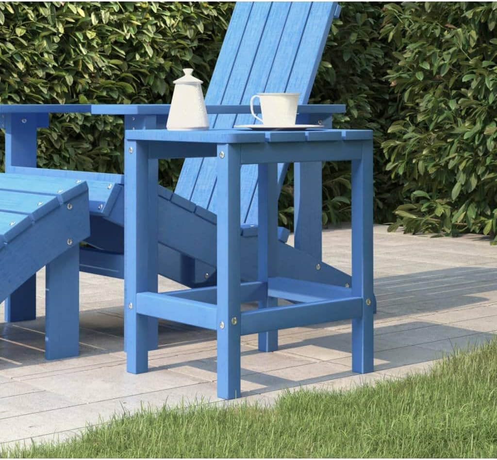 Patio Adirondack Table Aqua Blue 15