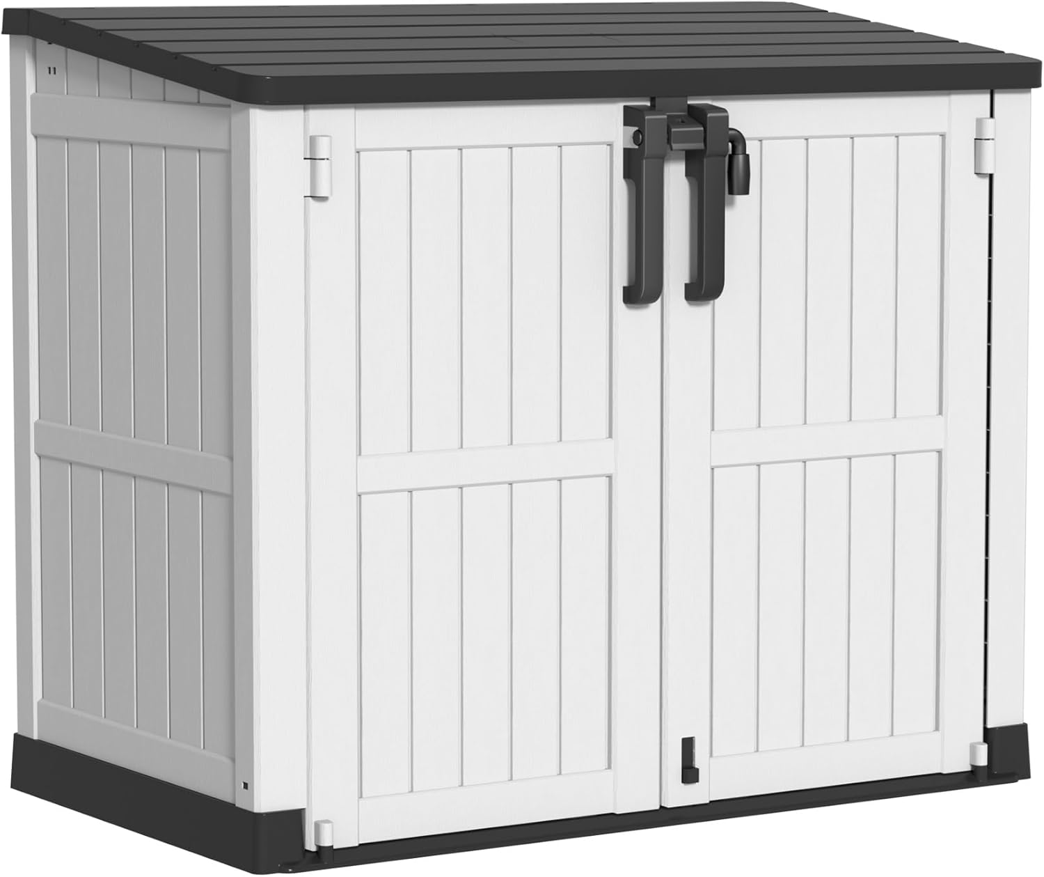 DRATO Outdoor Storage Deck Box Resin Deck Box and Waterproof Package Delivery Box for Gardening Tools, Pool Supplies, Patio Furniture, Lockable