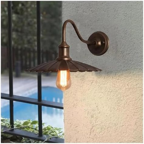 Elegant Waterproof Outdoor Wall Lights for Balcony, Terrace, Porch, and Courtyard - Stylish Garden Lighting Fixture for Home Exterior Decor