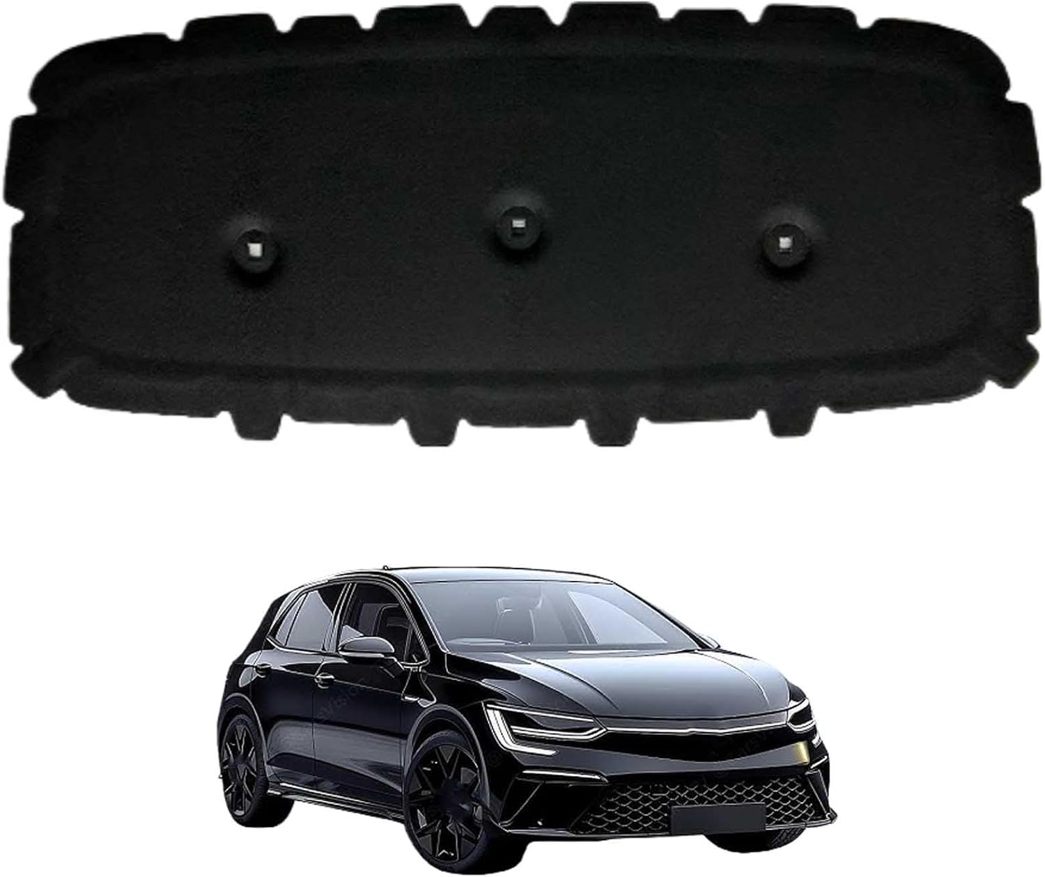 Car Front Hood Engine Sound Pad for Volkswagen Polo 2020-2025 OE:2G0863831, Heat Insulation Cotton Mat Cover Soundproof Car Accessories