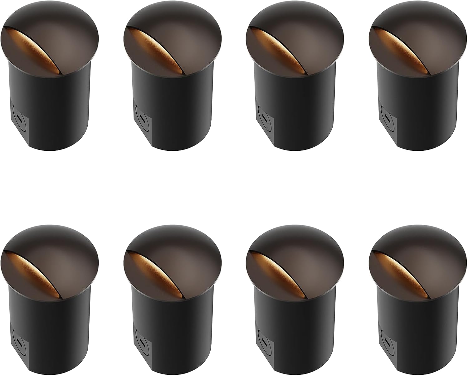 GOODSMANN Landscape Lighting 8PK Well Lights Low Voltage 5 Watt LED 150 Lumen 12V AC In-Ground Lights 3000K Warm White