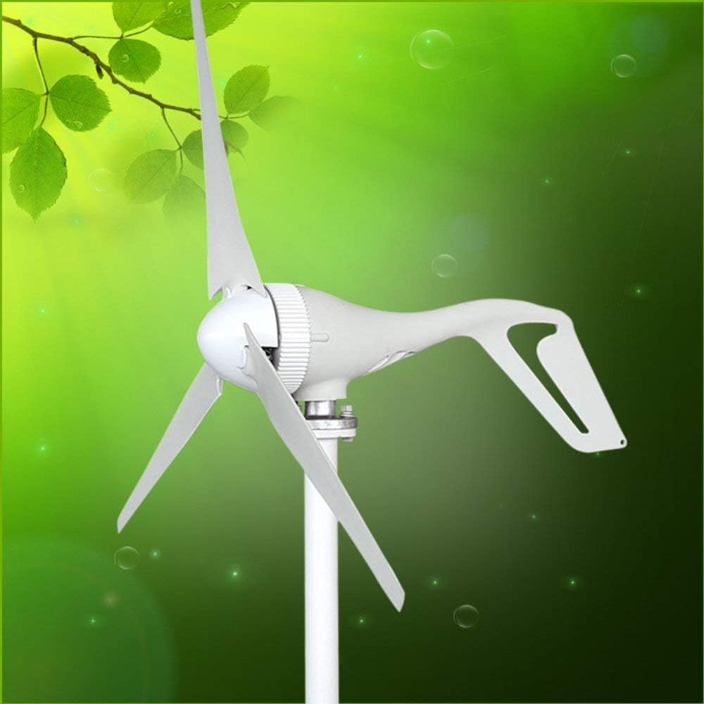 Wind Turbine Generator 24v 200w 3 Blades Low Wind Speed Starting NSK Bearings Garden Street Lights Wind Turbines