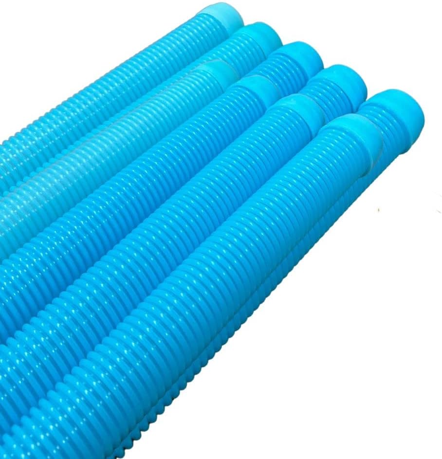 DPM Heavy-Duty Pro Swimming Pool Cleaner Hose 4 Ft Made in USA Swimming Pool Vacuum Cleaner Sectional Hose Universal Compatible Navigator Baracuda G3 Kreepy Krauly Rebel Aquanaut (9, Aqua Blue)