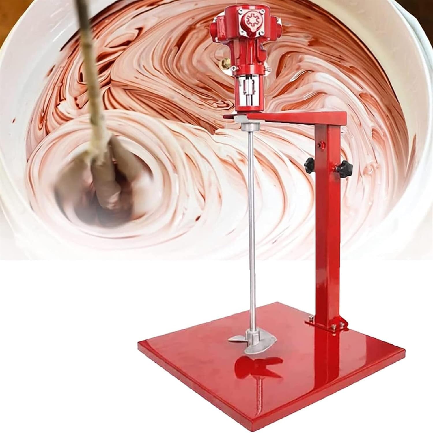 Automatic Lifting Paint Stirring Machine, Desktop Vertical Air Mixer 5 Gal/20L for Paint Mixing, Dye Mixing, Hydrosol Mixing, Home Industry