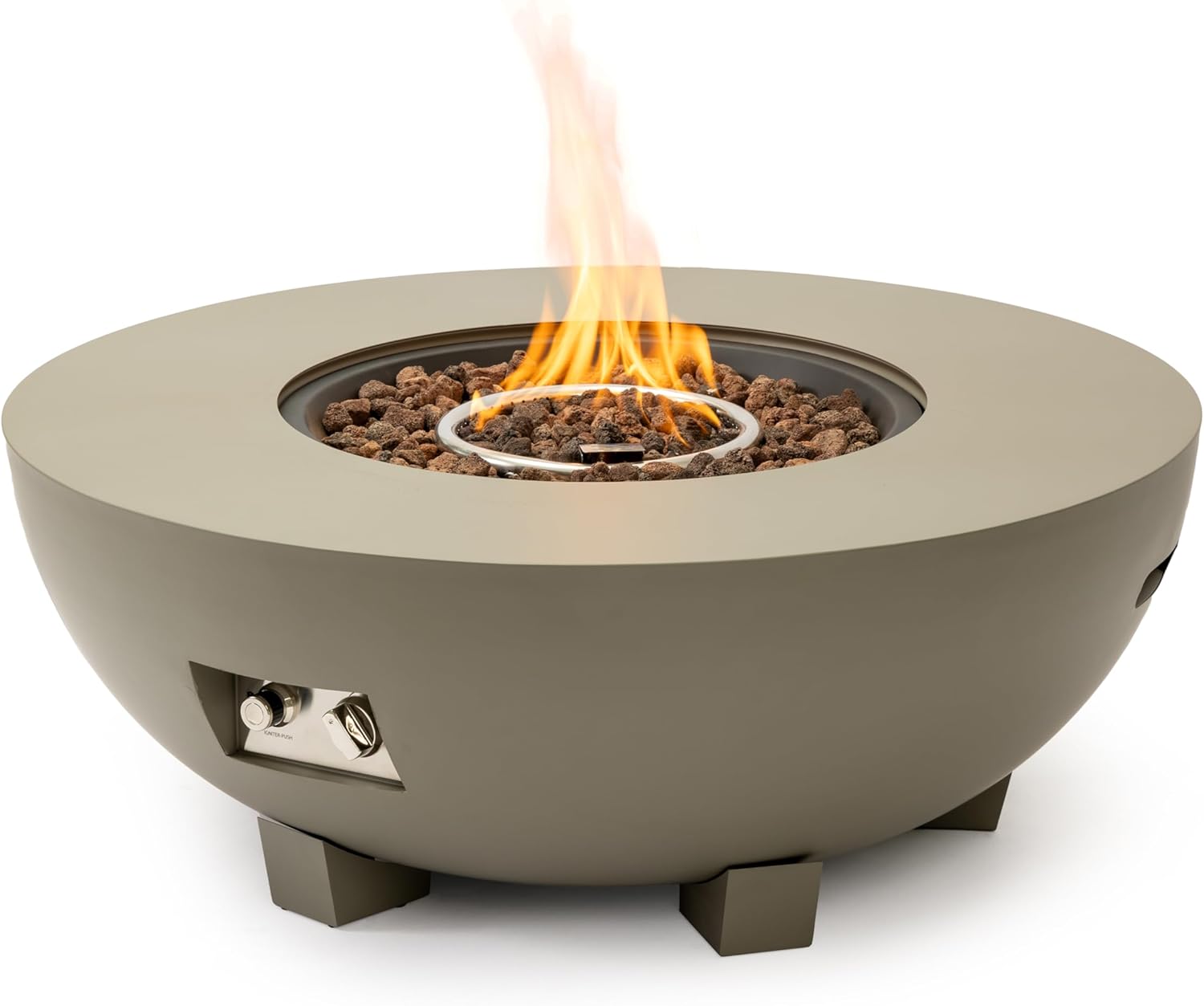 GOWE 36_inch Round Iron Fire Pit Table