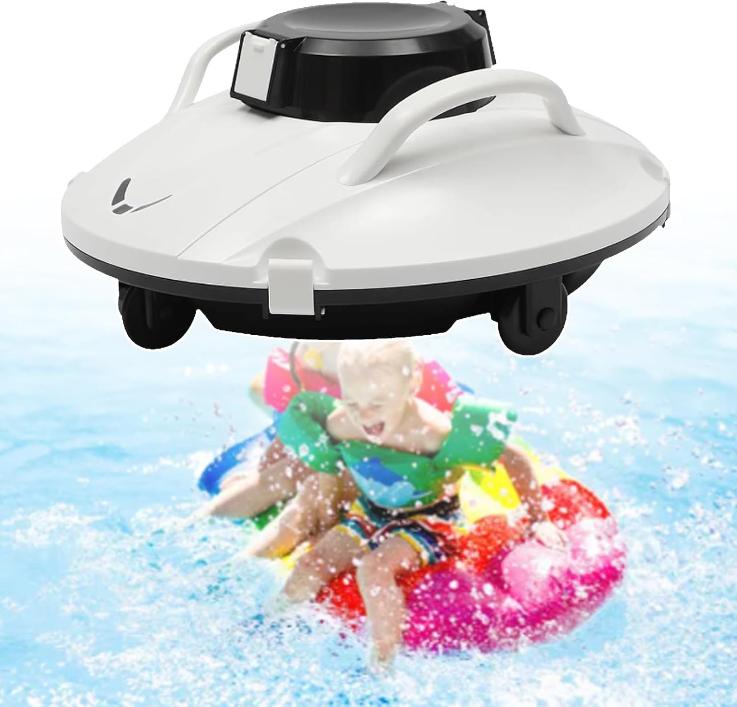 Cordless Robotic Pool Cleaner,Intelligent Pool Robot For Ground,Wall Climbing Pool Vacuum With Strong Suction, For Above/In-Ground Pools