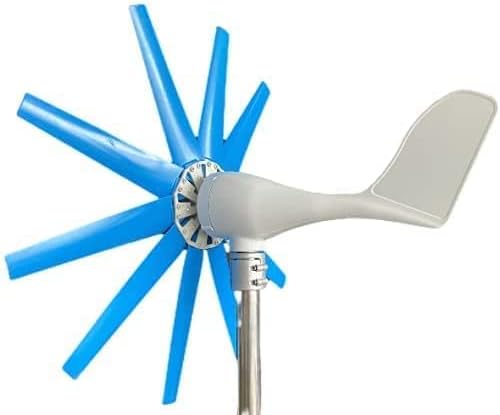 Wind Turbines 10000W Horizontal Wind Generator, 10 Blades 12V -220V Wind Turbine Generator Easy Installation with Generator Control for Home Or Camping